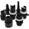 DOITOOL 7 Pezzi Kit Adattatore Pompa Gonfiabile per Kayak, 7 Misure, Nero | Set Connettore Rapido, Compatibile Tavole Paddle e Valvole Barca, Pvc, 6, 50x2, 00x2, 00cm