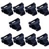 OSOLADY Clip in Plastica per Snorkel e Maschera 10 Pezzi Nero