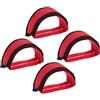 MERRYHAPY 2 Paia Cinturini per Pedali Bici Rossi in Nailon per Road Bike