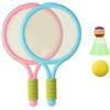 StaZamor Set di Racchette da Tennis per Bambini con Pallina da Badminton e Pallina da Tennis, Racchetta da Badminton in plastica per Bambini, Giocattolo Sportivo all'aperto per, Gioco Attivo