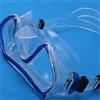 Chiyyak Maschera da Snorkeling per Adulti di Alta qualità e Occhialini da Sub per L'esplorazione Subacquea - Portatili e Regolabili - Realizzati in Resistente PVC e PC - 1 Set (Blu)