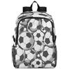 Linnyio Palloni Da Calcio Bianco Nero Zaino Pieghevole Impermeabile e Leggero,Ideale per Escursioni Viaggi e Campeggio