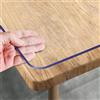 Royhom Copritavolo Trasparente 160 x 90 cm, 1.5 mm Spessore Pellicola Trasparente per Tavolo, Proteggi Tavolo Impermeabile, Tovaglia Plastificata Rettangolare per Scrivania, Tavolino