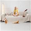 Loiion Copridivano Impermeabile, Antigraffio Gatto Divano, Copridivano Mobili Protector, Copridivani Impermeabile Resistente Alle Macchie E Ai Graffi per Cani e Gatti, Animali, Cachi, 380x180cm