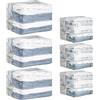 TAILI Sacchetti Sottovuoto Cubici, Set da 6 Combo(3Grands + 3Moyens), Crema