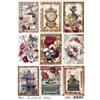 Carta di riso Burgundy cards Bohemian Burgundy