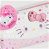 Sanrio Portafoglio lungo Sanrio Hello Kitty 50° anniversario strass fiocco zip...
