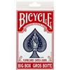 BICYCLE Bicycle Big Box Carte Da Gioco Rosse Gros Boite Rider Retro Design