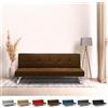 Produce Shop Divano Letto in Tessuto 2 posti Design Moderno Gemma Pronto Letto - Marrone