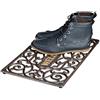 Relaxdays Zerbino Ingresso Casa, Tappetino Rettangolare, in Ghisa Resistente alle Intemperie, Indoor & Outdoor, Bronzo
