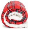 INTRECCI Coperta Pile Tartan Sherpa - Plaid Divano Scozzese Caldo e Morbido
