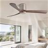 IBalody Ventilatore da soffitto a incasso senza luce Moderni ventilatori da soffitto a basso profilo con telecomando 6 velocità Ventilatore da soffitto senza luce per camera da letto Ristorante Patio