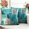 Qryflly Federe Cuscini Esterno Quadrate 40x40 Zip Invisibile Vintage