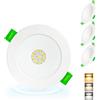Aulaiyi Faretti LED da Incasso per Cartongesso 230V, 5W 650LM Faretto Incasso Regolabile 2700K/4000K/6000K, IP44 Faretti LED Soffitto Ultrasottili per Bagno, Foro 68-80mm, Set di 3 Bianco