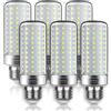 Tebio LED Argento Mais lampadine E27 25W Small Edison Screw Equivalente a 200W 2500LM Non Dimmerabile 6000K Bianco Freddo Lampadine a candela, 6 pezzi