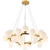 CHINYOUKA Nordic Chic Rotondo Sputnik Lampadario Sferico Regolabile Luce A Sospensione di Vetro Moderna Magica Molecola di Fagiolo Hanging Light per Cucina Isola Sala da Pranzo