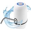 NK Dispenser di acqua - Dispenser automatico, Ricarica USB, Dosatore in Acciaio, Senza BPA, 1200 mAh, 1,5 l, 5,7 l, 10 l, 11,3 l, 15 l, 18,9 l, (Colore Bianco)