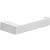 Gedy G-Kuala Lumpur Porta Rotolo Carta igienica, Colore Bianco, Componenti Realizzati in Cromall, Ottone e Vetro, Garanzia 2 Anni, Misure 2,5 x 17,5 x 6,6 CM e Peso 0,272 kg, Design R&S