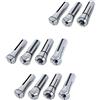 Generic Set di pinze a molla rotonda, 11 pezzi, diametro di serraggio 3-20 mm, strumento di serraggio a cono metrico per fresatrice portautensili