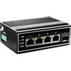 LevelOne Switch 5x GE IGP-0502 DIN-Rail,-40°C to 75°C PoE