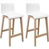 MOB-IN Set di sgabelli da bar in rovere TANNA da 65 cm