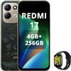 XIAOMI REDMI 17,Smartphone 4G+256GB,Helio G91-Ultra processore,display da 6,9 120Hz,Batteria da 7500mAh,Doppia fotocamera posteriore 50MP,Verde,incluso Smart Watch