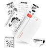 ORGBRO X3 Stampante Termica Bluetooth, Mini Stampante Portatile | 300DPI Stampante Adesivi per Smartphone per Casa/Ufficio/Viaggi, Appunti, Foto, Etichette, Planner