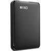 Western Digital WD 2 TB Elements Hard disk portatile con connettività USB-C, Nero grafite