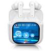 Rainpal Cuffie In-ear Bluetooth, Cuffie Senza Fili con Touchscreen, Bianco