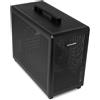 NOX XTREME PRODUCTS Hummer Refresh - Case PC Mini Tower Micro ATX/ITX Trasportabile, Design Full Mesh, Ventola PWM 120mm inclusa, Spazio per 5 Ventole, USB-C e 3.0, Nero