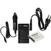 vhbw Set compatibile con Casio NP-40 camera - 1x stazione di ricarica, 1x batteria