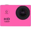 CCZRD Mini HD 1080P Sports Action Videocamera for registrazione subacquea impermeabile Full Cam Camcorder for videoregistratore for esercizi estremi Cattura I Dettagli Con Nitidezza(Pink)