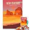 JIANGENNF Puzzle da 1000 pezzi per adulti spiaggia di Wharariki Nuova Zelanda Gioco impossibile attività divertenti da fare a casa regalo di Natale o di compleanno 38x52cm