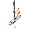 Funwetrike Mini barca radiocomandata, 2,4 GHz, barca da surf con luci LED, design anti-centro, lunga durata, impermeabile, per piscina, laghetto e lago