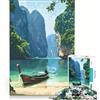 JIANGENNF Puzzle da 1000 pezzi per adulti paesaggio della baia della Thailandia giocattolo fai da te attività divertenti da fare in casa ideale come regalo per tutta la famiglia 38x26cm