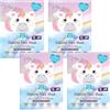 7th Heaven 7th Heaven - Set regalo di 4 maschere per il viso a forma di unicorno, idratanti per pelli sensibili, dagli 8 anni in su, cruelty free