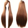Gairyan Cosplay Parrucca Marrone Chiaro Parrucca Donna Lunga Liscia 80cm Cosplay Anime Wig Parrucche Sintetiche con Frangia Capelli Lisci Lunghi per Halloween Carnevale Costume Feste a Tema