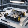 Piattaforma Robotica in Alluminio Preforato Telaio Auto Robot Programmabile