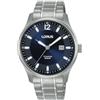 Lorus Orologio analogico al quarzo da uomo con bracciale in titanio, Argento/Blu - RH997QX9