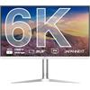 JapanNext Monitor 32 IPS 6K (6016x3384) Bianco