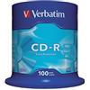 Verbatim CD-R 52x 700MB, confezione da 100