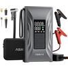 ASMAX T20 Booster Avviamento Auto 3000A, Compressore Aria Portatile 150PSI