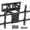 PERLESMITH Supporto TV Parete, per 37-85 Pollici Televisore fino a 60 kg, Staffa TVs Girevole Inclinabile ed Estendibile, Braccio TV 55 65 Pollici, VESA 200x100-600x400mm PSPILFK1