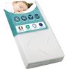 GHIOCUSCINI | Materasso Culla neonato 60 x120 alto 11cm, Materasso lettino bambino ANTIACARO, certificato EN16890:2017 + A1:2021, OEKO-TEX®, CertiPUR™, Traspirante, Antimicrobico e Antibatterico