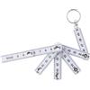 IMPRESSION Portachiavi in plastica forma Righello pieghevole | 0,5 m Personalizzate o neutre