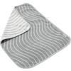 Leander Asciugamano topper in 100% spugna di cotone biologico, 65 x 50 cm, per Leander Matty, colore: grigio legno
