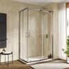 DEGHI Box doccia 70x120 cm doppio scorrevole con vetro trasparente e profilo cromo 190h - Mirea