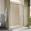 DEGHI Box doccia nicchia 150 cm scorrevole con vetro trasparente e profilo cromo 190h - Mirea
