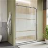 DEGHI Box doccia nicchia 150 cm scorrevole con vetro serigrafato e profilo cromo 190h - Mirea