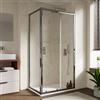 DEGHI Box doccia 65x100 cm scorrevole con vetro trasparente e profilo cromo 190h - Mirea